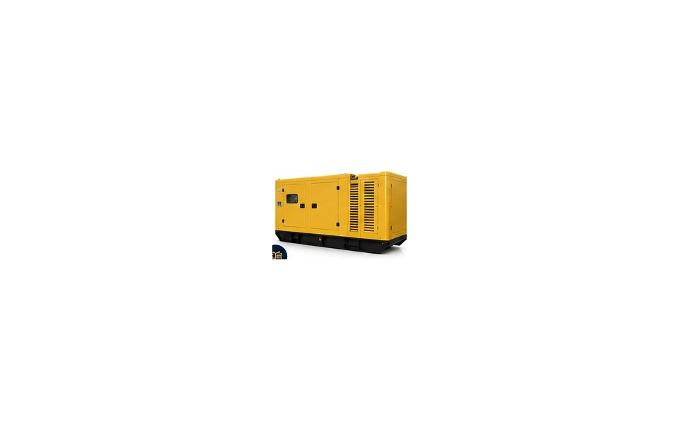 Yellow enclosed diesel generator reference